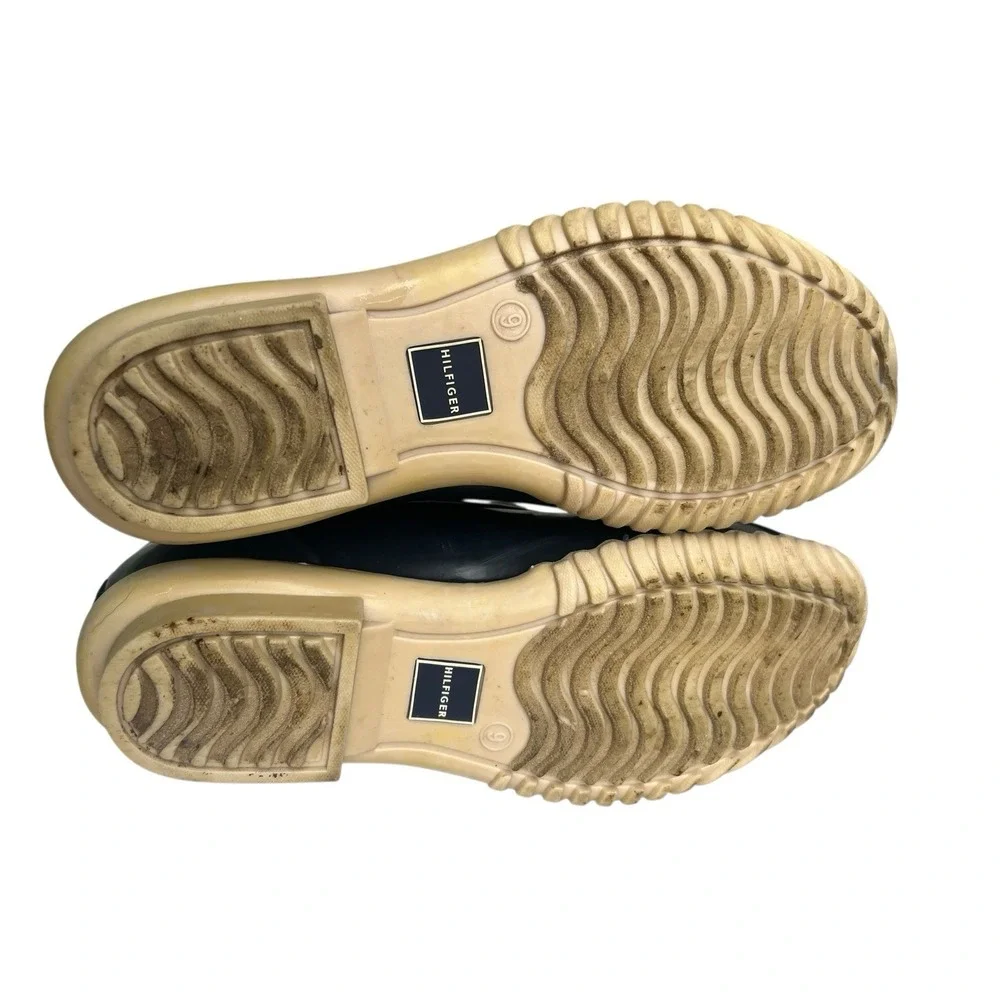 Tommy Hilfiger Womens‎ Ankle Duck Boots Size 9 Lace Up Rain Outdoors T Wheat